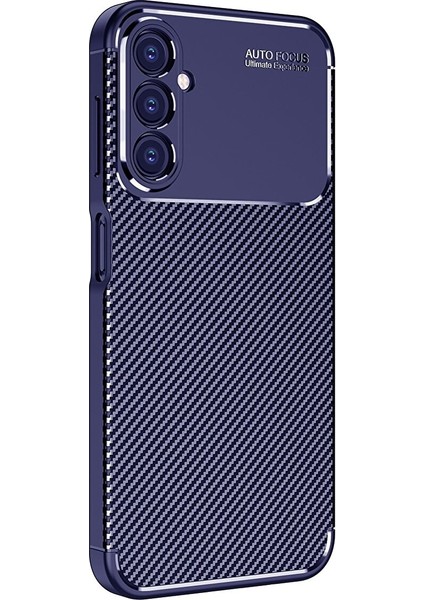 Samsung Galaxy M14 5g Uyumlu Kılıf Karbon Desenli Kamera Korumalı Leke Tutmaz Kaymaz Soft Ince Silikon