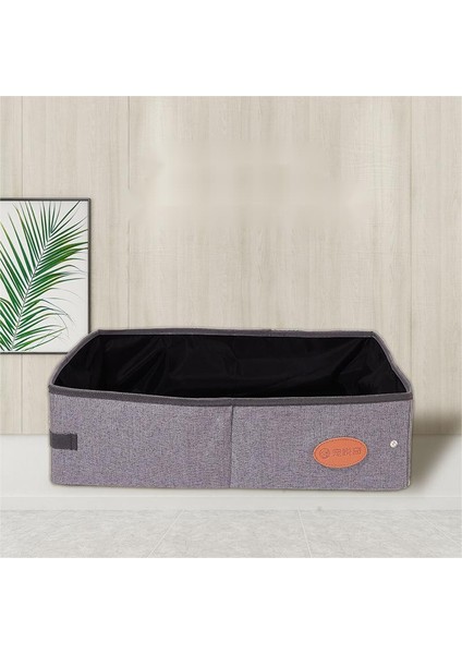 Katlanabilir Evcil Hayvan Tuvalet Kabı - Gri (Yurt Dışından)