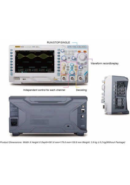 DS2102A 100MHZ 2 Kanallı 2gsa/s Örnekleme Oranı Dijital Osiloskop