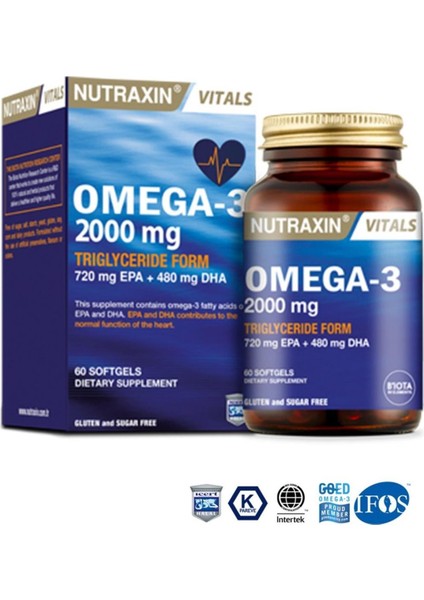 Omega - 3 2000 Mg Triglyceride Form 60 Ta