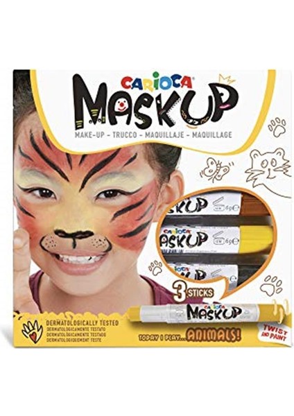 Mask Up Yüz Boyası – Hayvanlar (3 Renk)