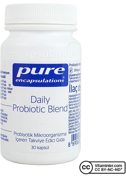 Pure Daily Probiotic Blend 30 Kapsül