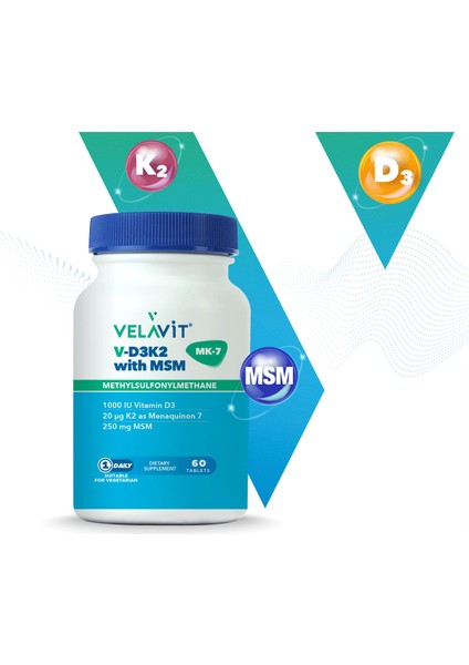 V-D3K2 With Msm 60 Tablet fırsatları