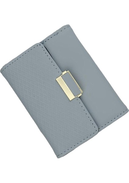 Kadın Ince Cüzdan Dayanıklı Küçük Cüzdan Kızlar Ekstra Kapasite Hediye Mavi (Yurt Dışından)
