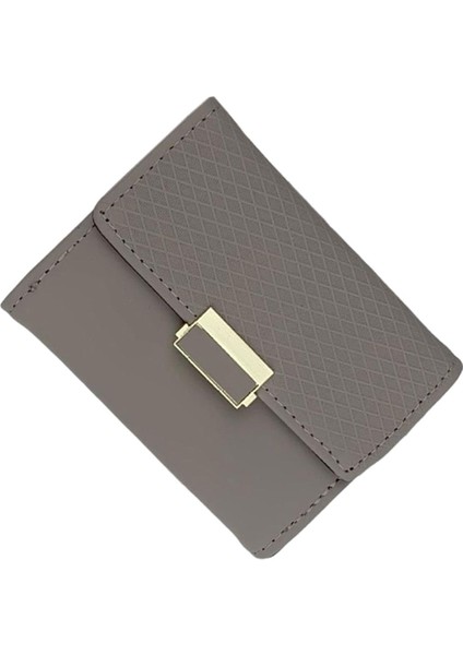 Kadın Ince Cüzdan Dayanıklı Küçük Cüzdan Kızlar Ekstra Kapasite Hediye Gri (Yurt Dışından) indirimleri