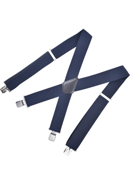 Sıradan Erkekler Kadın Suklayıcılar Arka Kemer Elastik Kayışları Yetişkinler Ayarlanabilir Koyu Mavi (Yurt Dışından)