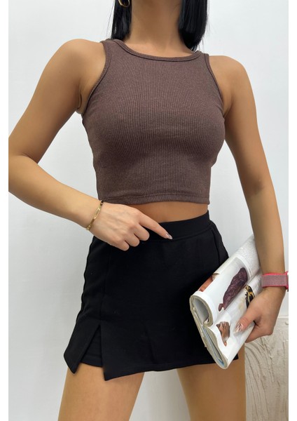 Kadın Halter Yaka Crop Bluz fiyatları