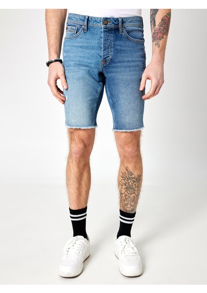 Slim Fit Erkek Şort