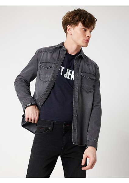 Slim Fit Erkek Gömlek U.kol