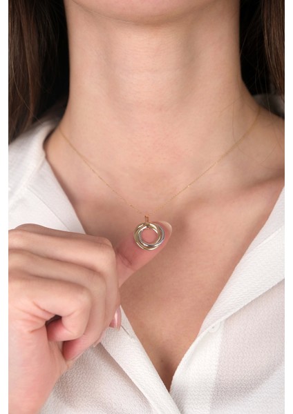 Güzide 14 Ayar Altın Çember Kolye modelleri