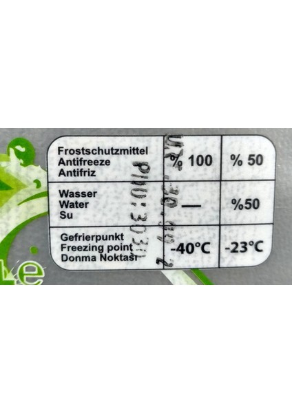 Antifriz Mavi 3lt -40°c