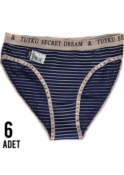 Kadın Diana Bikini Koyu Mavi Külot 6'lı Paket