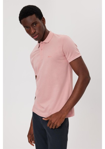 Lee Cooper Twıns Erkek Polo Yaka T-Shırt Pembe