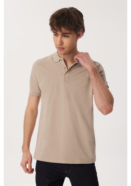 Twıns Erkek Polo Yaka T-Shırt K. Bej modelleri