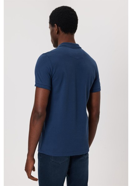 Twıns Erkek Polo Yaka T-Shırt Indigo fırsatları