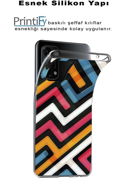 Apple iPhone 13 Pro Max Uyumlu Kapak Grafiti Tasarımlı Şeffaf Silikon Kılıf