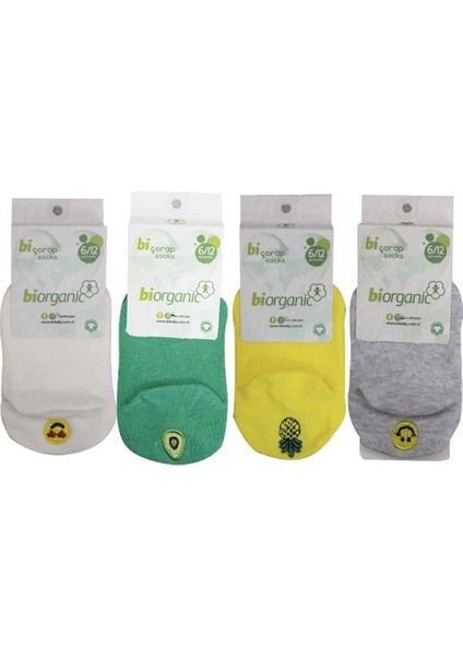 Biorganic Sneakers Cute Çorap 68388 Yeşil