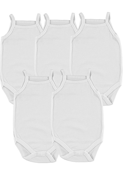 Unisex 5li İp Askılı Body Çıtçıtlı Bisiklet Yaka