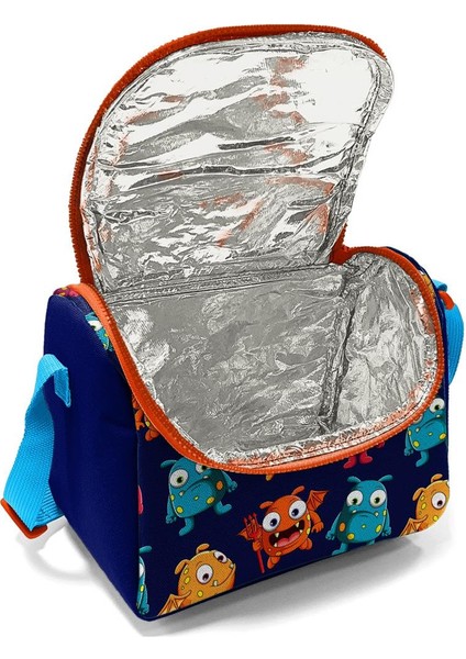 Kids Lacivert Mavi Canavar Desenli Thermo Beslenme Çantası 11822 fırsatları