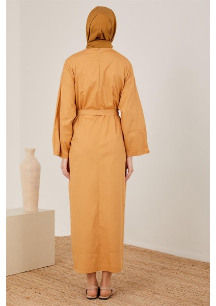 Gabardin Kuşaklı Spor Elbise 23Y9606 Camel indirimleri