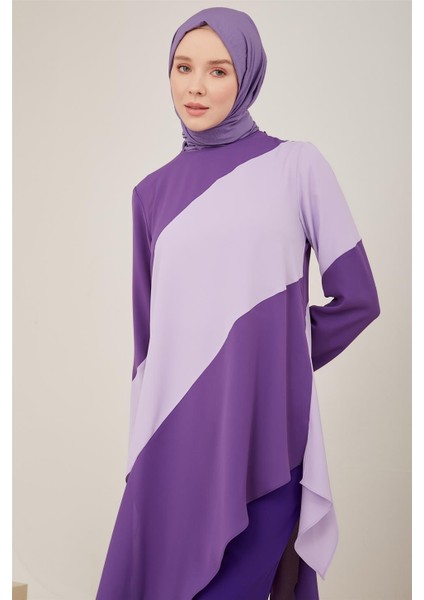 Asimetrik Kesimli Tunik 23Y4403 Ametist