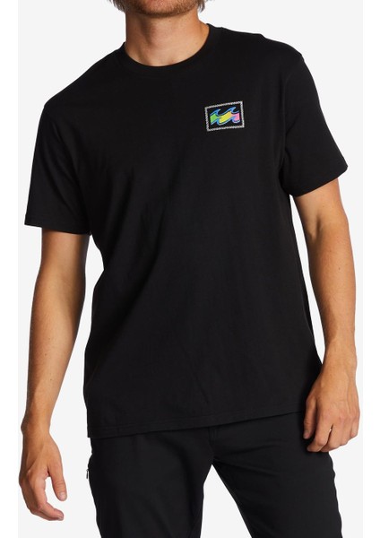 Crayon Wave Ss Erkek Siyah T-Shirt ABYZT01697-BLK