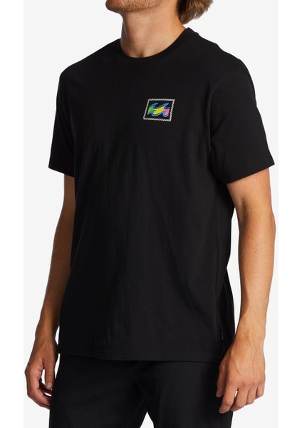 Crayon Wave Ss Erkek Siyah T-Shirt ABYZT01697-BLK