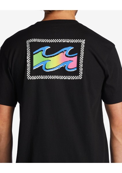 Crayon Wave Ss Erkek Siyah T-Shirt ABYZT01697-BLK