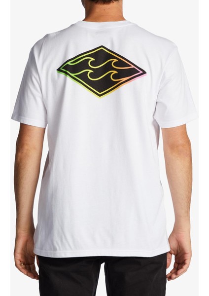 Crayon Wave Ss Erkek Beyaz T-Shirt ABYZT01697-WHT