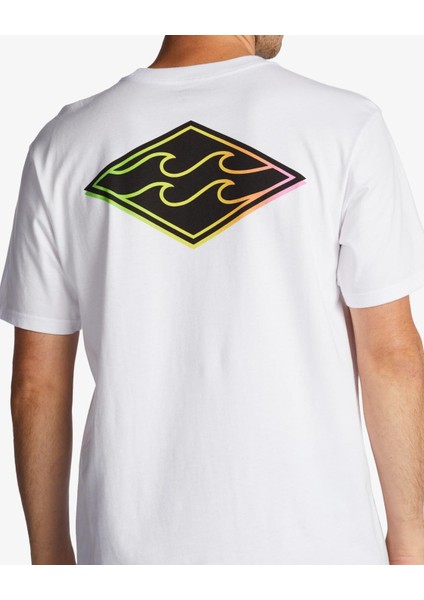 Crayon Wave Ss Erkek Beyaz T-Shirt ABYZT01697-WHT