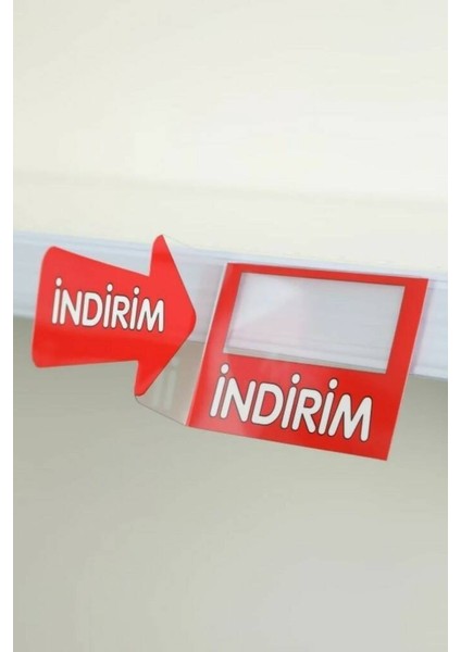 Modern Raf Raf Önü Indirim Etiketi Kırmızı 10'lu Paket 00725