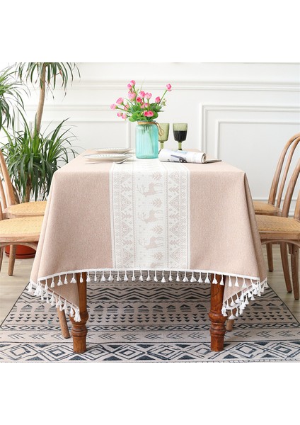 Kumaş Masa Örtüsü 90X90CM (Haki) (Yurt Dışından)