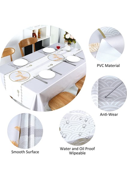 137X220CM Mermer Tarzında Masa Örtüsü Art Pvc (Yurt Dışından) modelleri