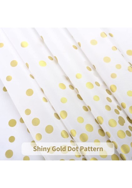 6 Adet Tek Kullanımlık Masa Örtüsü 137 x 274 cm (Beyaz ve Altın Rengi) (Yurt Dışından) fırsatları