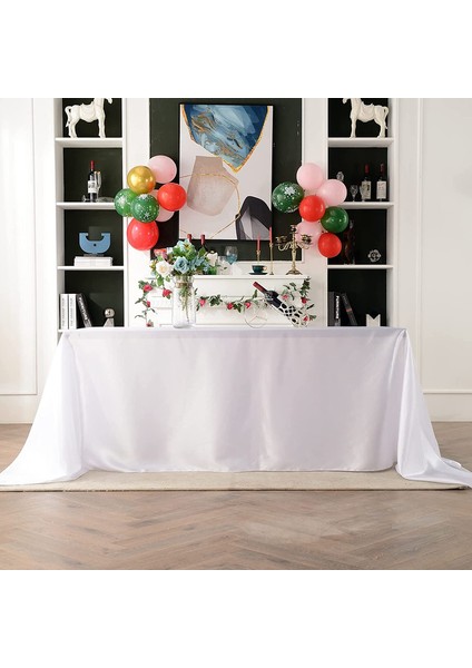 228X335CM Saten Masa Örtüsü Beyaz (Yurt Dışından) fırsatları