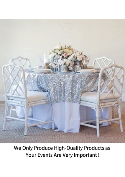 120CM Gümüş Yuvarlak Masa Örtüsü Pullu Masa Örtüsü (Yurt Dışından) fiyatları