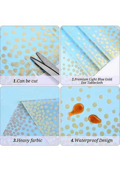 10 Adet Tek Kullanımlık Masa Örtüsü 137 x 274 cm (Mavi) (Yurt Dışından) fiyatları