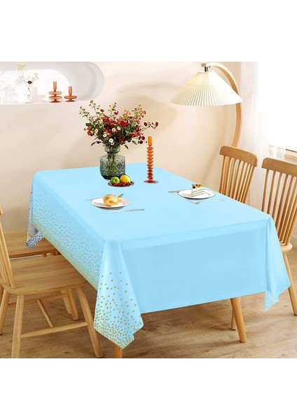 10 Adet Tek Kullanımlık Masa Örtüsü 137 x 274 cm (Mavi) (Yurt Dışından) modelleri