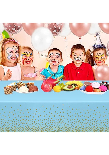 10 Adet Tek Kullanımlık Masa Örtüsü 137 x 274 cm (Mavi) (Yurt Dışından) fırsatları