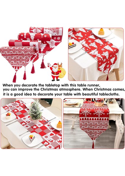 33*180 cm Sanatsal Noel Masa Örtüsü (Kare). (Yurt Dışından) fırsatları