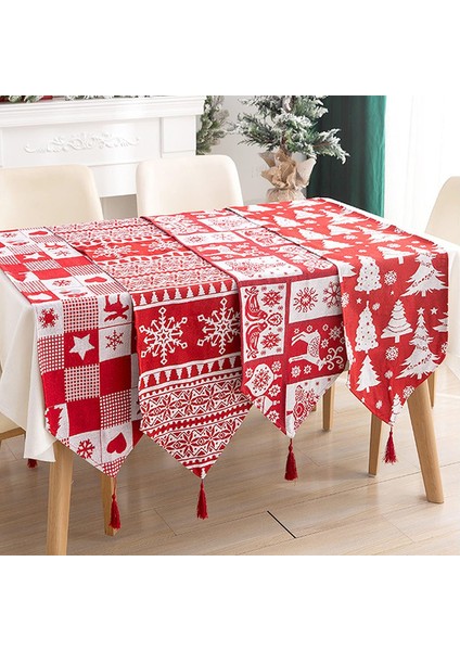 33*180 cm Sanatsal Noel Masa Örtüsü (Kare). (Yurt Dışından) indirimleri