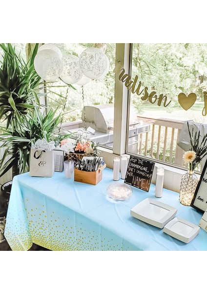 2 Tek Kullanımlık Masa Örtüsü 137 x 274 cm (Mavi) (Yurt Dışından) fırsatları