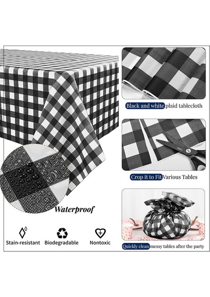 6 Adet 137*274CMHEI Izgaralı Beyaz Masa Örtüsü (Yurt Dışından) fırsatları