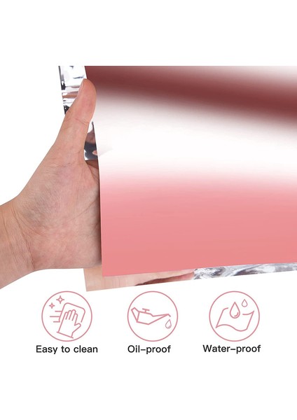 Set 4'lü Masa Örtüsü Metalik Pembe Altın 137X274 cm (Yurt Dışından) modelleri