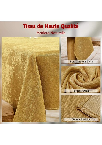 140X240CM Ziyafet Masa Örtüsü (Altın) (Yurt Dışından) indirimleri