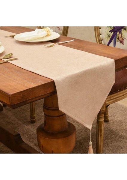 Basit Masa Bayrağı (Bej 35CM*300CM) (Yurt Dışından) modelleri