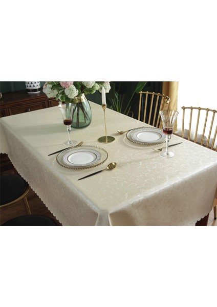 Yuvarlak Masa Örtüsü Leke Tutmaz 160CM (Şampanya) (Yurt Dışından) fırsatları