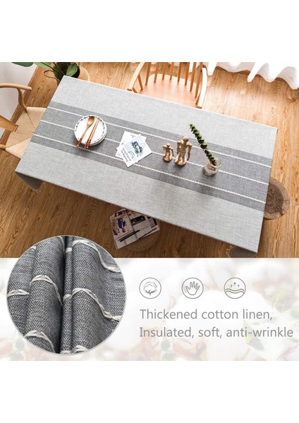 Saçaklı Masa Örtüsü 140X300 cm (Gri) (Yurt Dışından) modelleri
