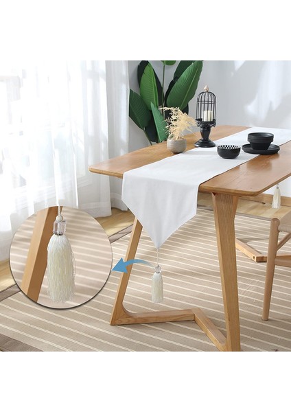 Minimalist Masa Bayrağı (Beyaz, 33X100CM) (Yurt Dışından) fırsatları