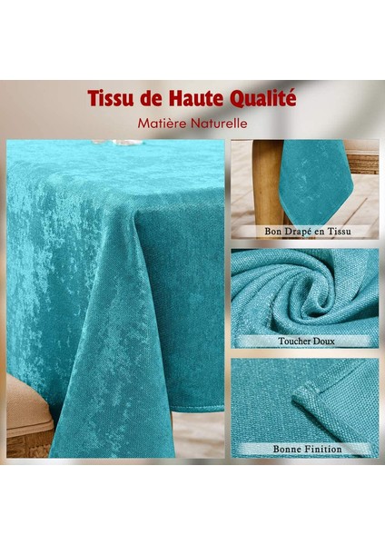 145X300CM Ziyafet Masa Örtüsü (Mavi Göl) (Yurt Dışından) indirimleri